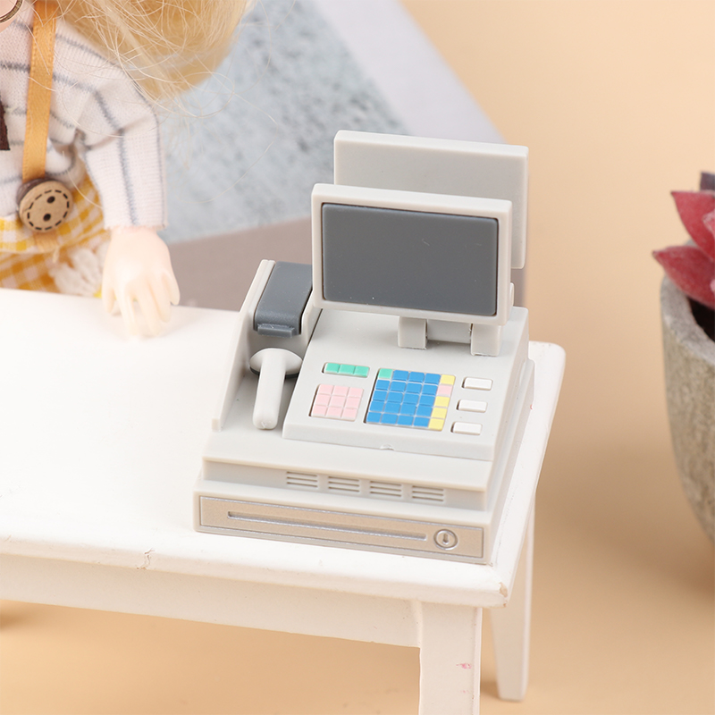 Dollhouse Mini Supermarket Cas - Toy Cash Register recension och pris