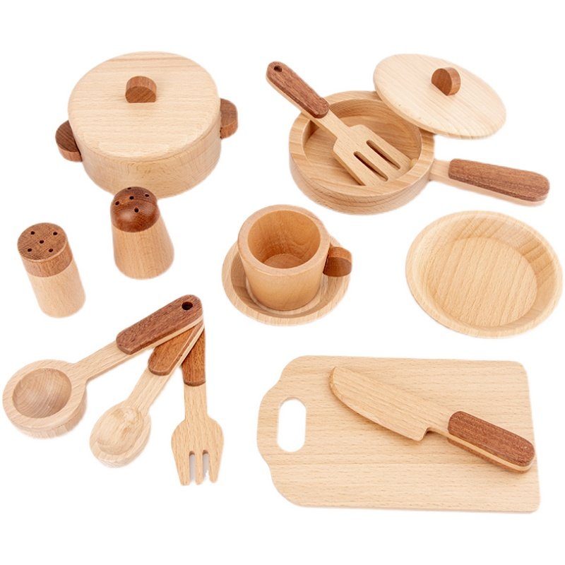 Maoduo Toys Beech Wooden Kids  - Kids Toys Kitchen Set recension och pris